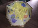 Paraplu met Tupperware afbeelding., Sieraden, Tassen en Uiterlijk, Paraplu's, Ophalen, Gebruikt, Geel