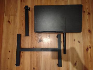 Laptoptafel op wieltjes - verstelbare hoogte - afbeelding 2