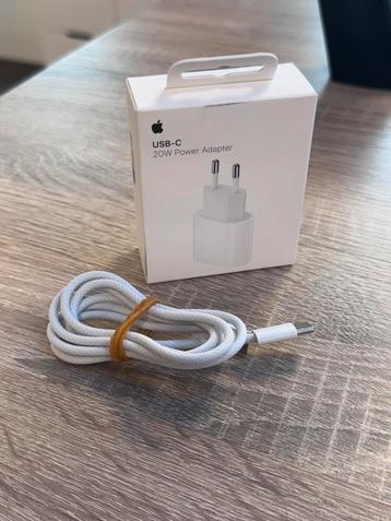 Originele Apple 20W USB-C Oplader + USB-C naar USB-C Braided beschikbaar voor biedingen