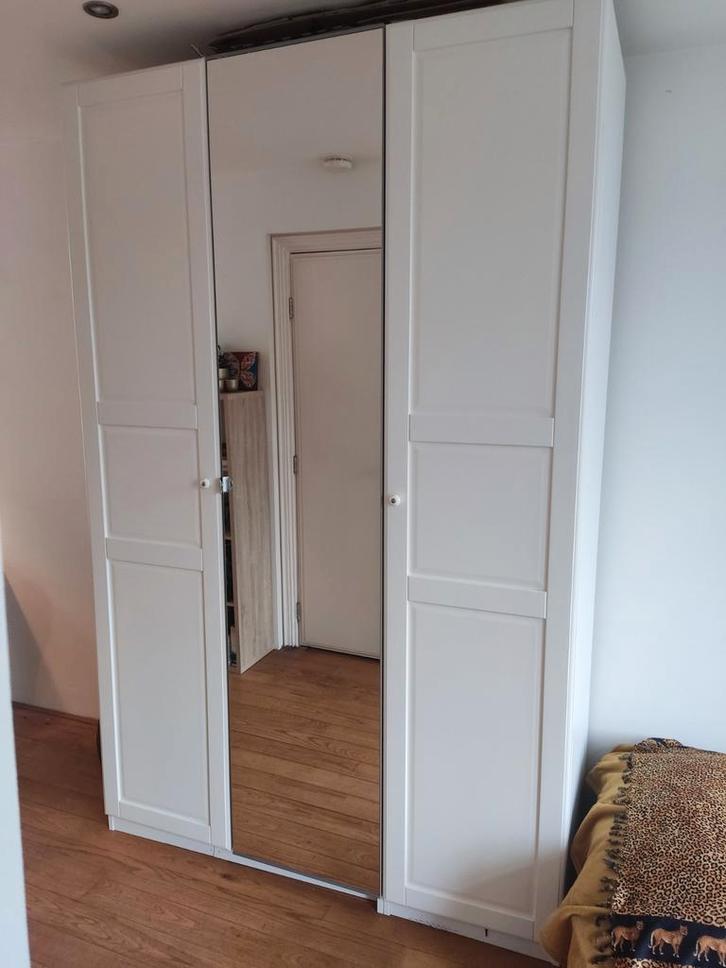 Ikea Pax Kledingkast met Spiegeldeur - Zelf Demonteren, Huis en Inrichting, Kasten | Kledingkasten, Zo goed als nieuw, 200 cm of meer