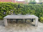 Gratis steigerhouten tafel 260 x 95, Tuin en Terras, Ophalen, Gebruikt, Rechthoekig, Hout