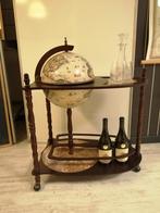 UNIEKE GLOBEBAR BAR GLOBE WIJN BAR MET TAFELTJE 95X70X45 CM, Ophalen of Verzenden