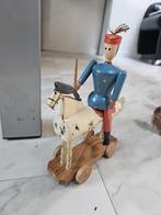 Houten speelgoed soldaat op paard, Antiek en Kunst, Antiek | Speelgoed, Ophalen of Verzenden