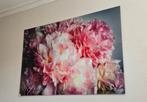 Glasschilderij pioenrozen 150 cm  100 cm, Huis en Inrichting, Woonaccessoires | Schilderijen, Tekeningen en Foto's, Ophalen, 125 cm of meer