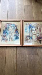 Egyptische Kunstwerken - Set van 2, Hobby en Vrije tijd, Borduren en Borduurmachines, Ophalen of Verzenden