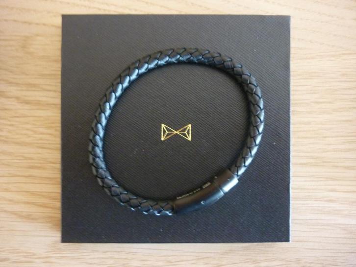AZE Jewels armband,heren armband,armband, Sieraden, Tassen en Uiterlijk, Armbanden, Nieuw, Leer, Zwart, Ophalen of Verzenden