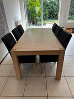 Mooie ruime eettafel met stoelen, Ophalen, Zo goed als nieuw