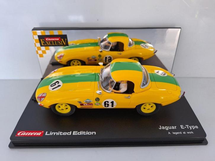 Carrera Exclusiev 1:24 Jaguar E-​Type # 61 Limited Edi 20488, Kinderen en Baby's, Speelgoed | Racebanen, Nieuw, Racebaan, Elektrisch