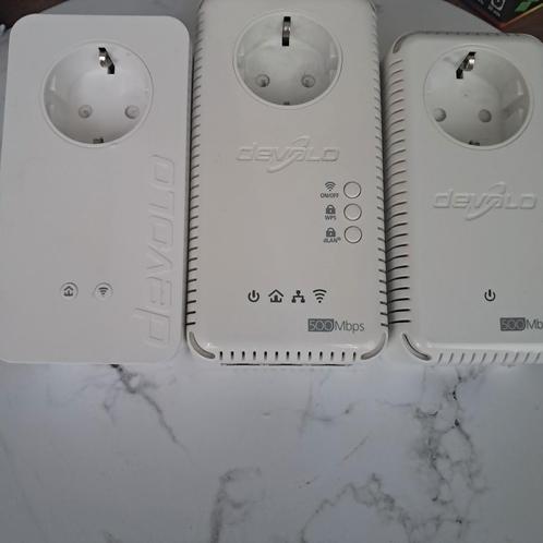 Devolo dLAN 500 WiFi Adapters (3 stuks), Computers en Software, Powerlines, Gebruikt, Ophalen of Verzenden