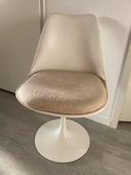 Vintage Tulip- Eero Saarinen Stoel, Huis en Inrichting, Stoelen, Ophalen, Kunststof, Gebruikt, Wit