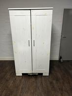 Witte houten kast met deuren, Ophalen, Gebruikt, 100 tot 150 cm, 150 tot 200 cm