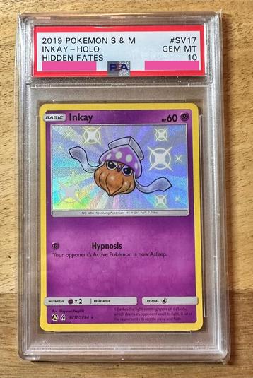 Inkay #SV17 Pokemon Hidden Fates  PSA10 - HOLO beschikbaar voor biedingen
