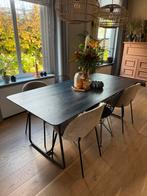 Eettafel Nouvion zwart 90x200 verjongd, Huis en Inrichting, Tafels | Eettafels, Ophalen, 200 cm of meer, 50 tot 100 cm, Zo goed als nieuw