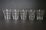 vintage geslepen glas water sap 5x streep, Ophalen of Verzenden