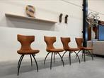 4 Nieuw Leolux Callas Artisan eetkamerstoel Danza leer Stoel, Leolux, Nieuw, Leer, Ophalen of Verzenden