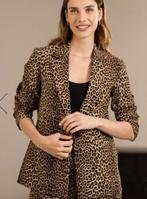 Zgan panterprint Colbert van Expresso mt 40, Maat 38/40 (M), Bruin, Zo goed als nieuw, Jasje