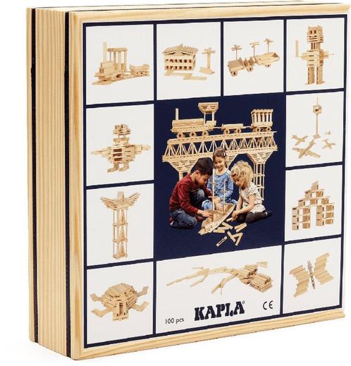 KAPLA - KAPLA Kleur - Constructiespeelgoed - 100 Plankjes, Kinderen en Baby's, Speelgoed | Bouwstenen, Nieuw, Overige merken, Ophalen of Verzenden