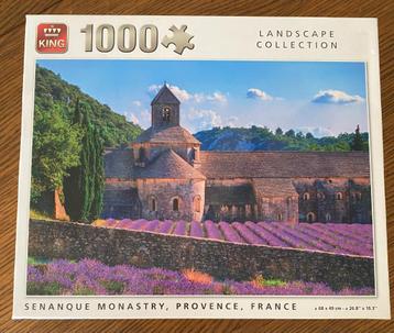 King Puzzel Senanque Monastry Frankrijk1000 Stukjes Compleet beschikbaar voor biedingen