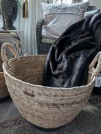 Riviera Maison rieten manden, Huis en Inrichting, Ophalen, Zo goed als nieuw, Rond, Riet