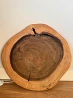Hardhouten acacia blad inclusief poten, Huis en Inrichting, Ophalen, Gebruikt, Rond, 50 tot 100 cm