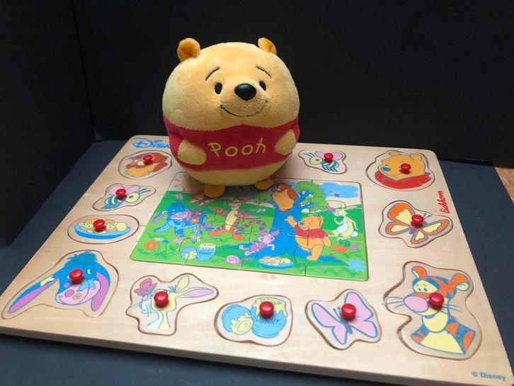 Winnie de Poeh Puzzel Eichhorn en Knuffel, Kinderen en Baby's, Speelgoed | Kinderpuzzels, Zo goed als nieuw, 2 tot 4 jaar, Meer dan 50 stukjes