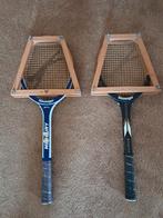 2 tennisrackets, merk Slazenger, retro, vintage,met foudraal, Ophalen of Verzenden, Gebruikt, Racket, Overige merken