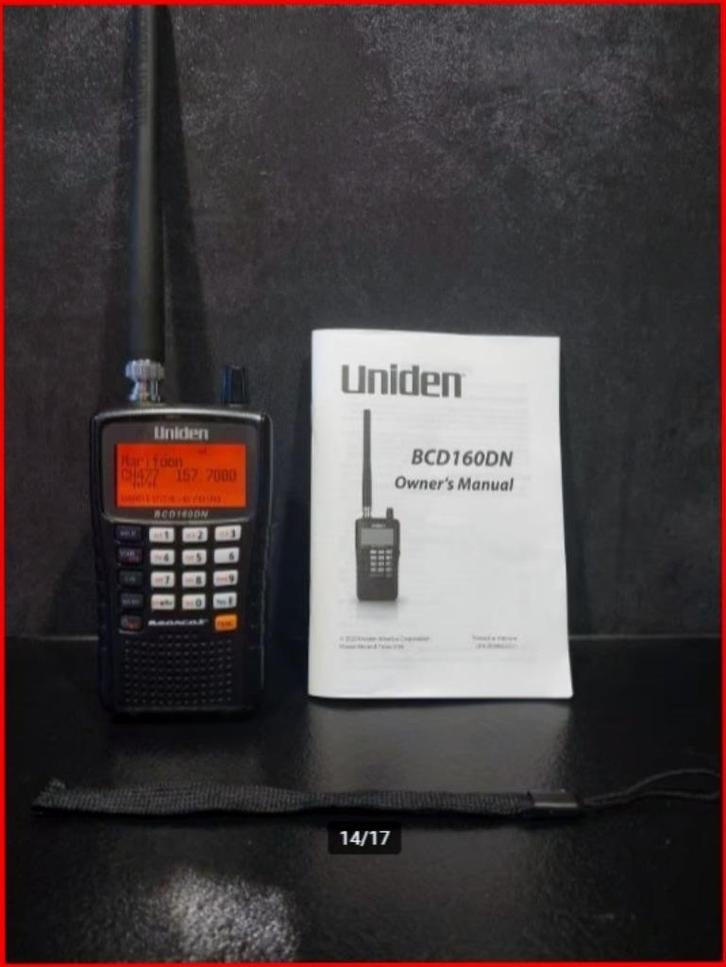 Uniden Bearcat BCD160DN digitale / analoge draagbare scanner, Telecommunicatie, Scanners, Zo goed als nieuw, 500 kanalen of meer
