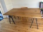 Eiken boomstam tafelblad 175x100 – Youngwoods meubelmakerij, Ophalen, Gebruikt, 100 tot 150 cm, Eikenhout