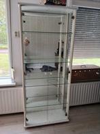 Mooie vitrinekast met glazen planken, Ophalen, Met deur(en), Glas, 50 tot 100 cm