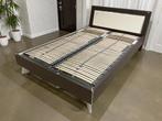 Tweepersoons bedframe met Bossflex lattenbodems # 9545, Ophalen, Gebruikt, Tweepersoons, 140 cm
