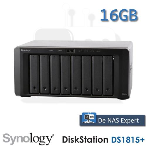 Synology DiskStation DS1815+ 16GB refurbished met DSM 7.2.2!, Computers en Software, NAS, Refurbished, Ophalen of Verzenden