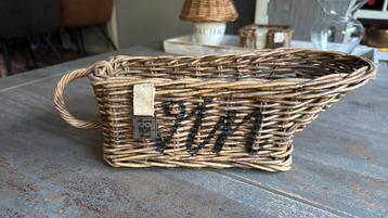 Riviera Maison Rustic Rattan Vin mandje beschikbaar voor biedingen
