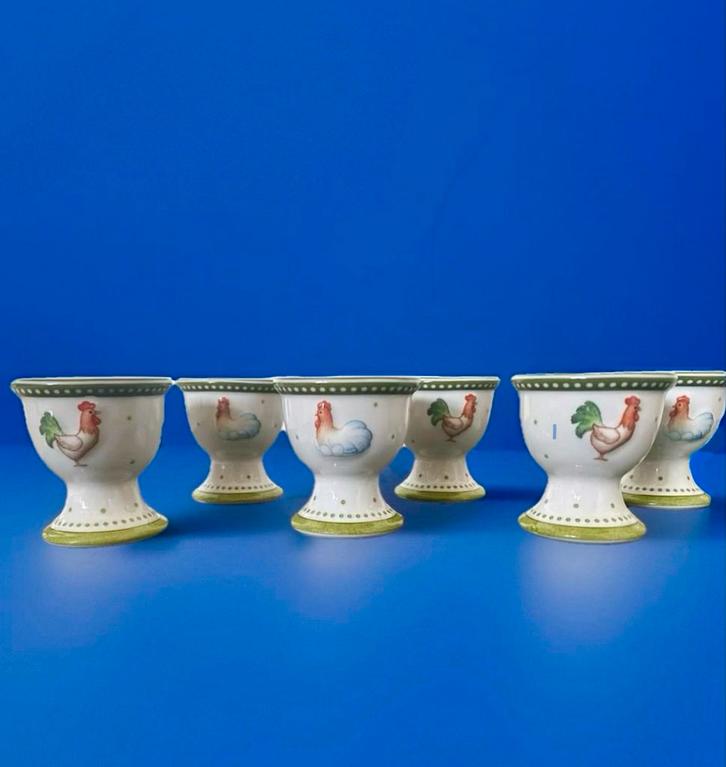 Villeroy & Boch Farmers Spring               -.6.Eierdopjes, Diversen, Pasen, Nieuw, Ophalen of Verzenden