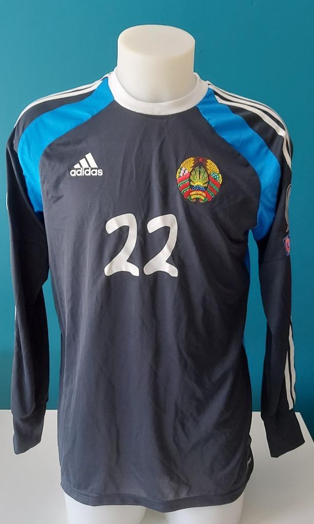 Matchworn shirt EK2016 Wit-Rusland keeper Harbunou, Verzamelen, Sportartikelen en Voetbal, Gebruikt, Shirt, Buitenlandse clubs