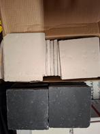 Vloertegels: Zwart & Off White - 1m², Doe-het-zelf en Verbouw, Tegels, Ophalen, Gebruikt, Keramiek, Minder dan 20 cm