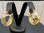 Prachtige vintage gouden oorbellen creolen Versace, 14 kar ., Sieraden, Tassen en Uiterlijk, Oorbellen, Verzenden, Zo goed als nieuw