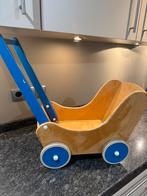 Houten poppenwagen, Kinderen en Baby's, Speelgoed | Houten speelgoed, Ophalen, Gebruikt, Duw- of Trekspeelgoed