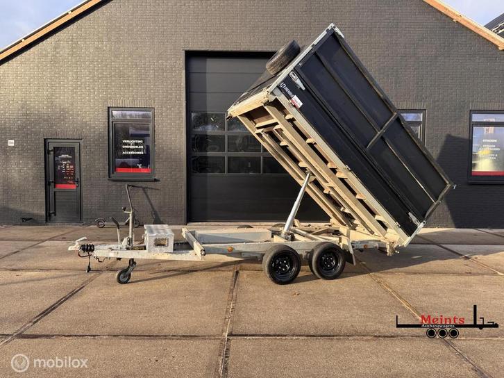 Henra 3 zijdige elektrische kipper aanhanger 300x180 2700KG, Auto diversen, Aanhangers en Bagagewagens, Gebruikt