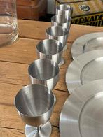 Zes onderborden + glazen HEMA, Glas of Glazen, Ophalen of Verzenden, Overige stijlen, Glas