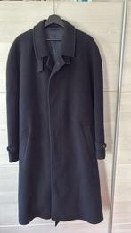 Lange heren mantel van zuiver scheerwol, Kleding | Heren, Ophalen of Verzenden, Zo goed als nieuw, Maat 52/54 (L), Zwart