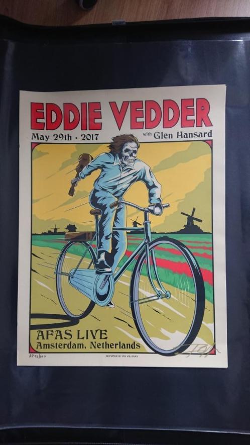 Concertposter Eddie Vedder Amsterdam 2017, Verzamelen, Posters, Ophalen of Verzenden