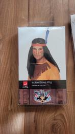 Indianenpak + pruik maat M/L, Kleding | Heren, Ophalen of Verzenden, Zo goed als nieuw, Carnaval, Kleding