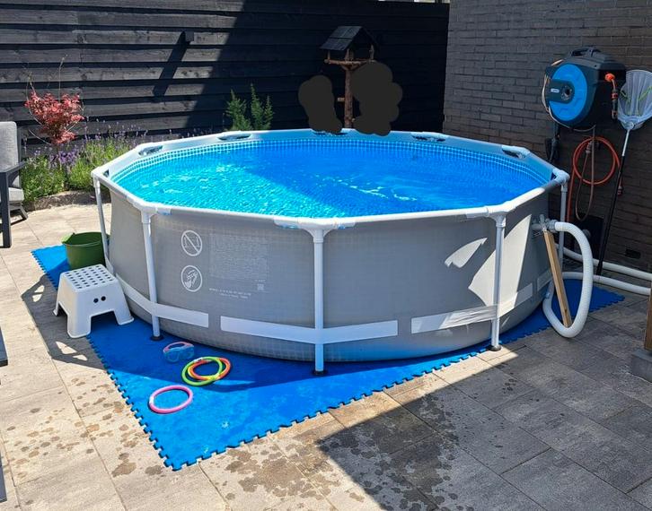 Intex zwembad, Tuin en Terras, Zwembaden, Zo goed als nieuw, Minder dan 80 cm, 200 tot 400 cm, 300 cm of meer, Rond, Ophalen