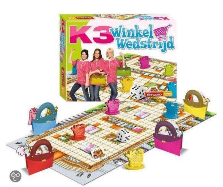Bordspel - K3 - Winkelwedstrijd, Hobby en Vrije tijd, Gezelschapsspellen | Bordspellen, Ophalen of Verzenden