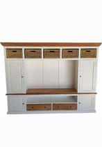 TV Kast ''Stuifakker'' Wit !!, Ophalen, Glas, Nieuw, 200 cm of meer