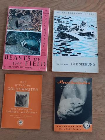 4 Oude boekjes over dieren: Engels / Duits beschikbaar voor biedingen