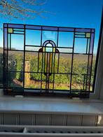Glas in lood raampanelen, Doe-het-zelf en Verbouw, Glas en Ramen, Ophalen, Gebruikt, Minder dan 80 cm, Glasplaat