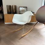 Schommelstoel Vitra Eames RAR replica wit, Huis en Inrichting, Stoelen, Ophalen, Kunststof, Wit, Zo goed als nieuw