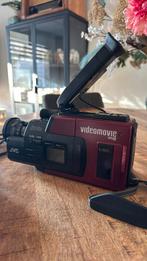 Vintage 80's JVC Red Videomovie Camcorder VHS-C / compleet, Audio, Tv en Foto, Videocamera's Analoog, Verzenden, VHS-C of SVHS-C