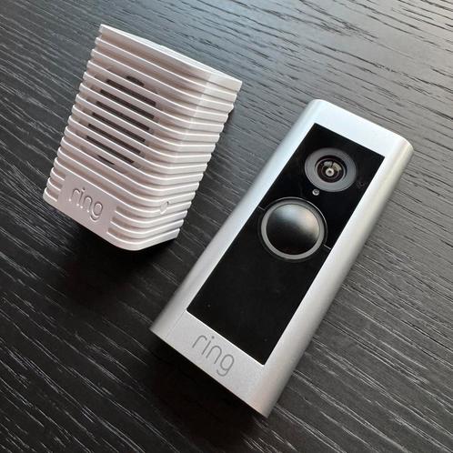 Ring Video Deurbel Pro 2 + Chime - Compleet en in topstaat!, Huis en Inrichting, Deurbellen, Zo goed als nieuw, Bedraad, Ingebouwde camera